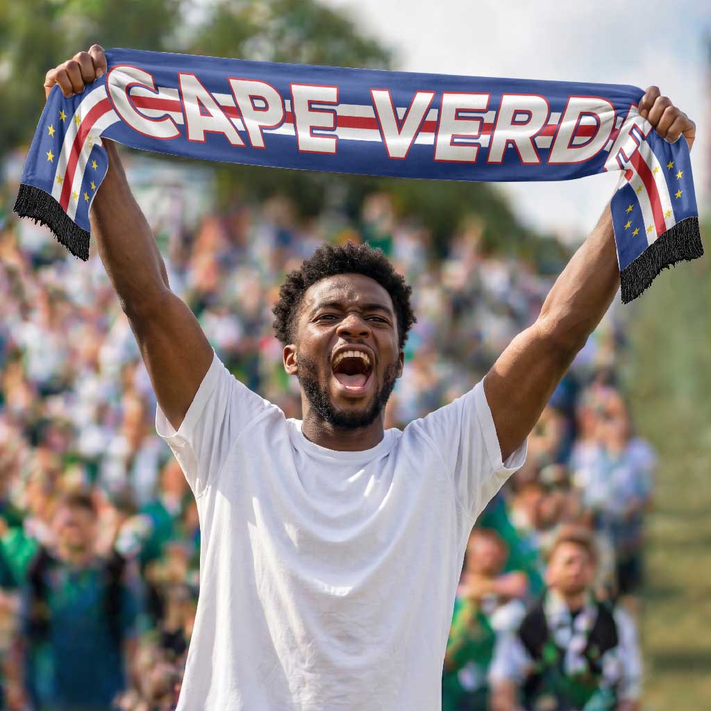 Cape Verde Football 2026 Soccer Scarf Flag Style