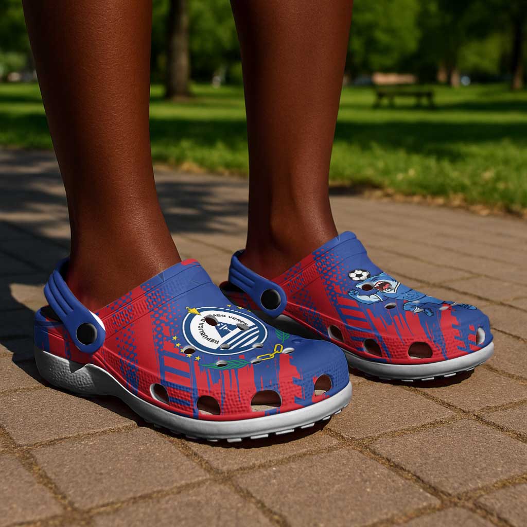 Cape Verde Football Clogs Shoes Blue Sharks - Pride of the Islands - African Pride