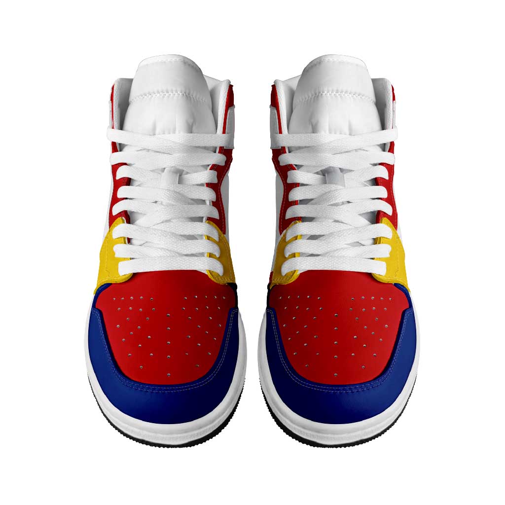 Cape Verde High Sneakers AJ1 Classic National Flag Style - African Pride