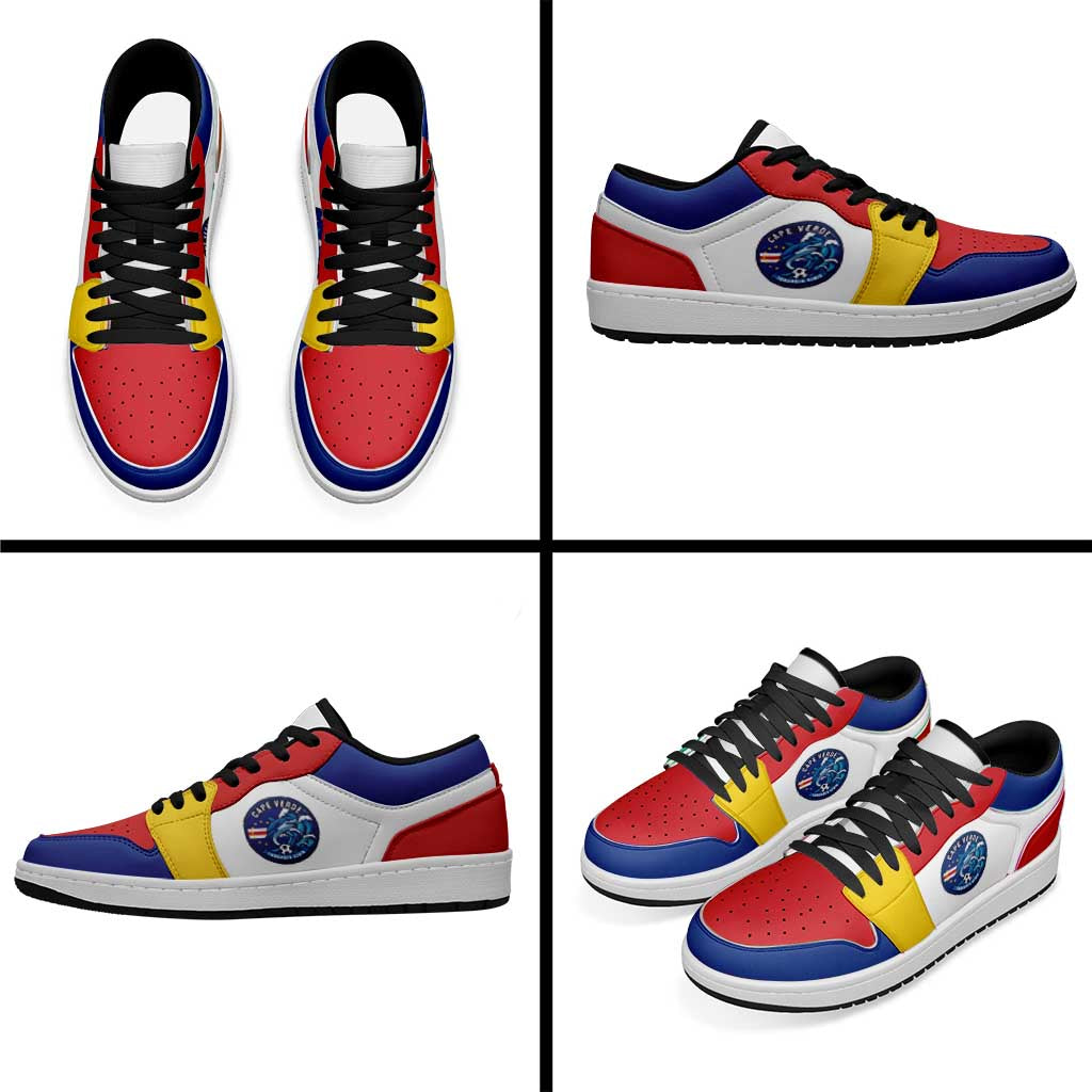 Cape Verde Low Sneakers Classic National Flag Style - African Pride