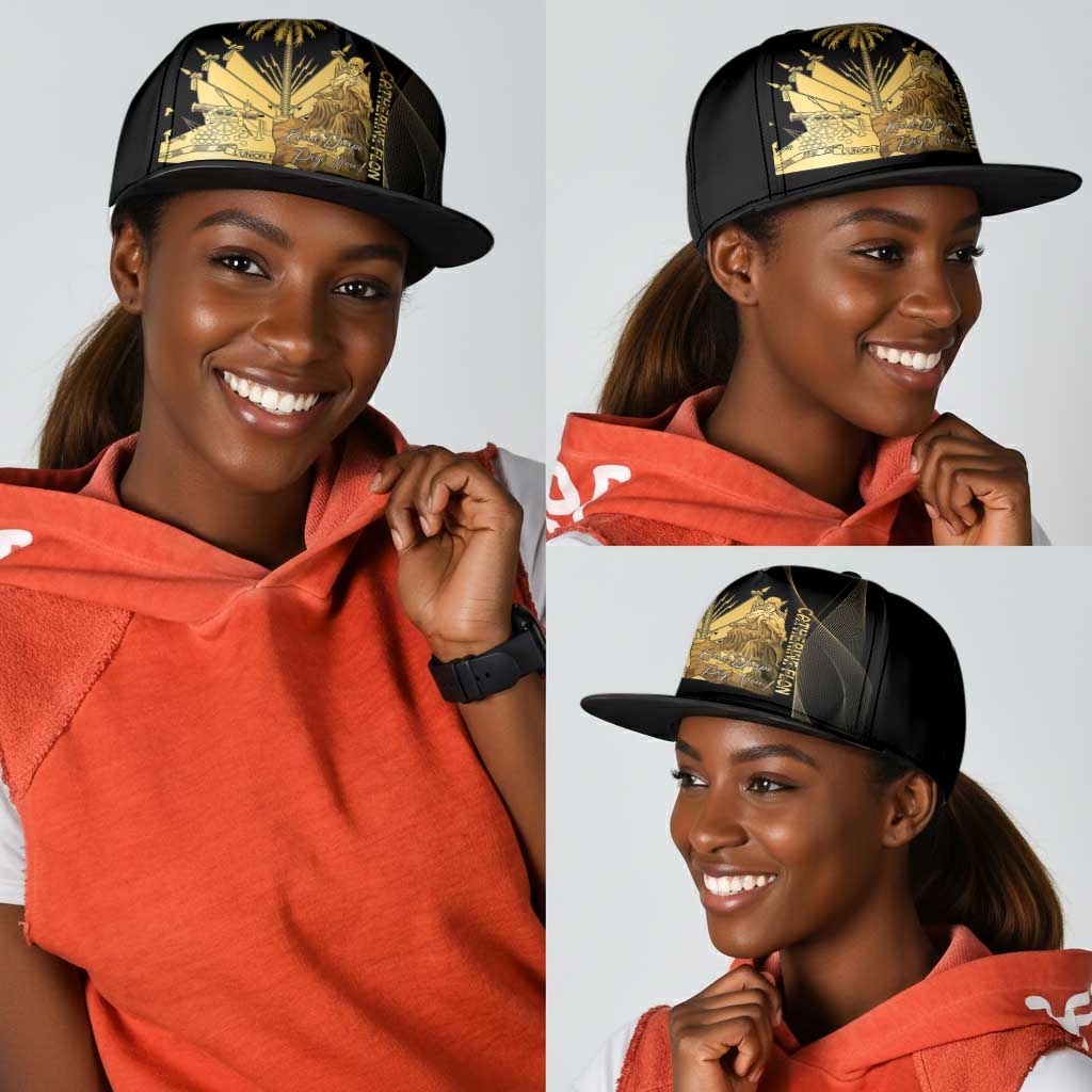 Catherine Flon Haiti Flag Day Snapback Cap National Heroine Koud Drapo Peyi Nou