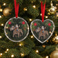 Cote d’Ivoire Christmas Glass Ornament Santa Elephant