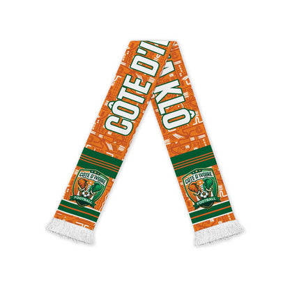 Cote d'Ivoire N'glo Wa Klo Soccer Scarf Baoule Textile Edition
