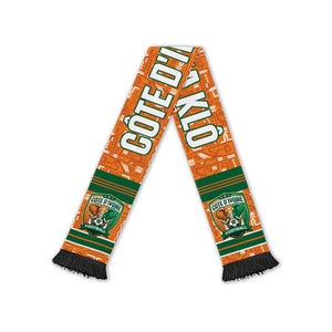 Cote d'Ivoire N'glo Wa Klo Soccer Scarf Baoule Textile Edition