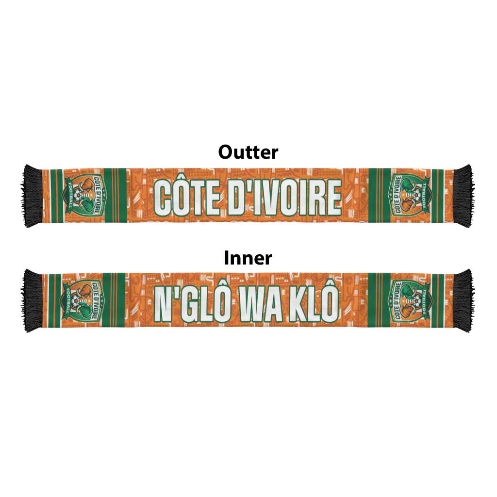 Cote d'Ivoire N'glo Wa Klo Soccer Scarf Baoule Textile Edition
