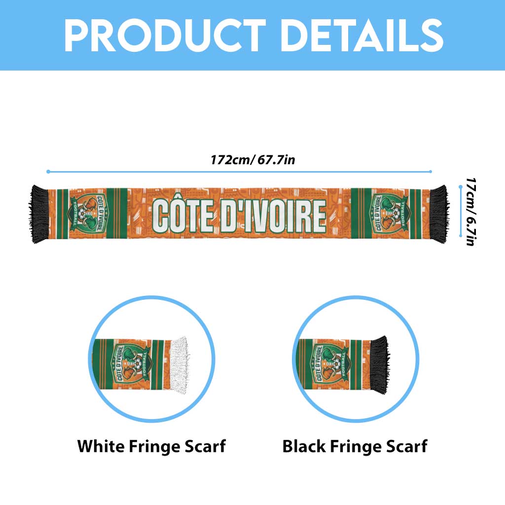 Cote d'Ivoire N'glo Wa Klo Soccer Scarf Baoule Textile Edition