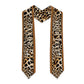 Custom African Leopard Mix Native Tribal Pattern Graduation Stole