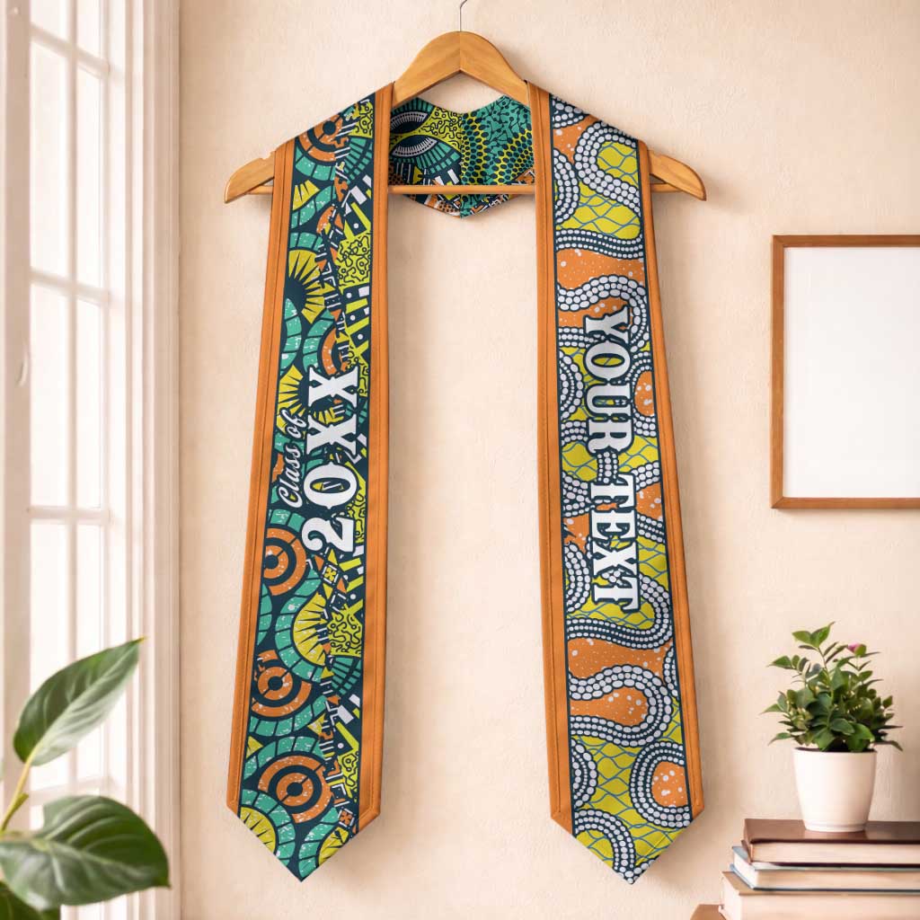 Custom African Tribal Mixed Pattern Graduation Stole