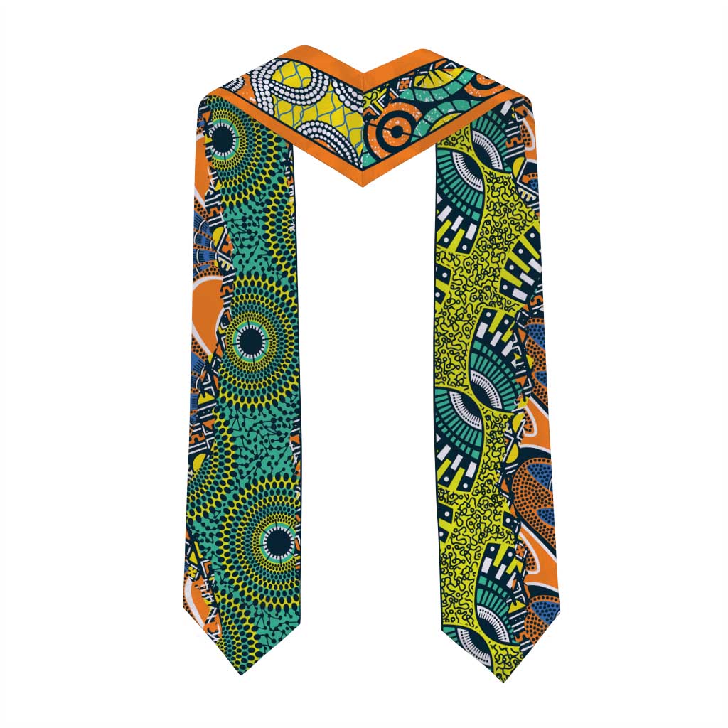 Custom African Tribal Mixed Pattern Graduation Stole
