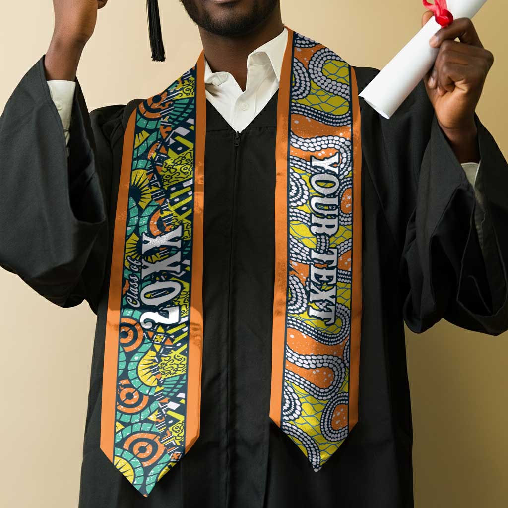 Custom African Tribal Mixed Pattern Graduation Stole