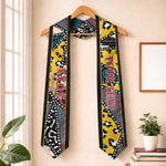 Custom African Wild Animal Skins Graduation Stole Triangles Pattern Afro Pattern Style