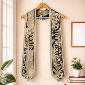 Custom African Wild Animal Skins Graduation Stole Zebra Tiger Leopard Mix Skin
