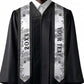 Custom African Zebra Mix Paisley Tribal Pattern Graduation Stole