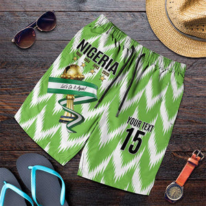 Custom Nigeria Football Shorts for Men Super Eagles - Let’s Do It Again