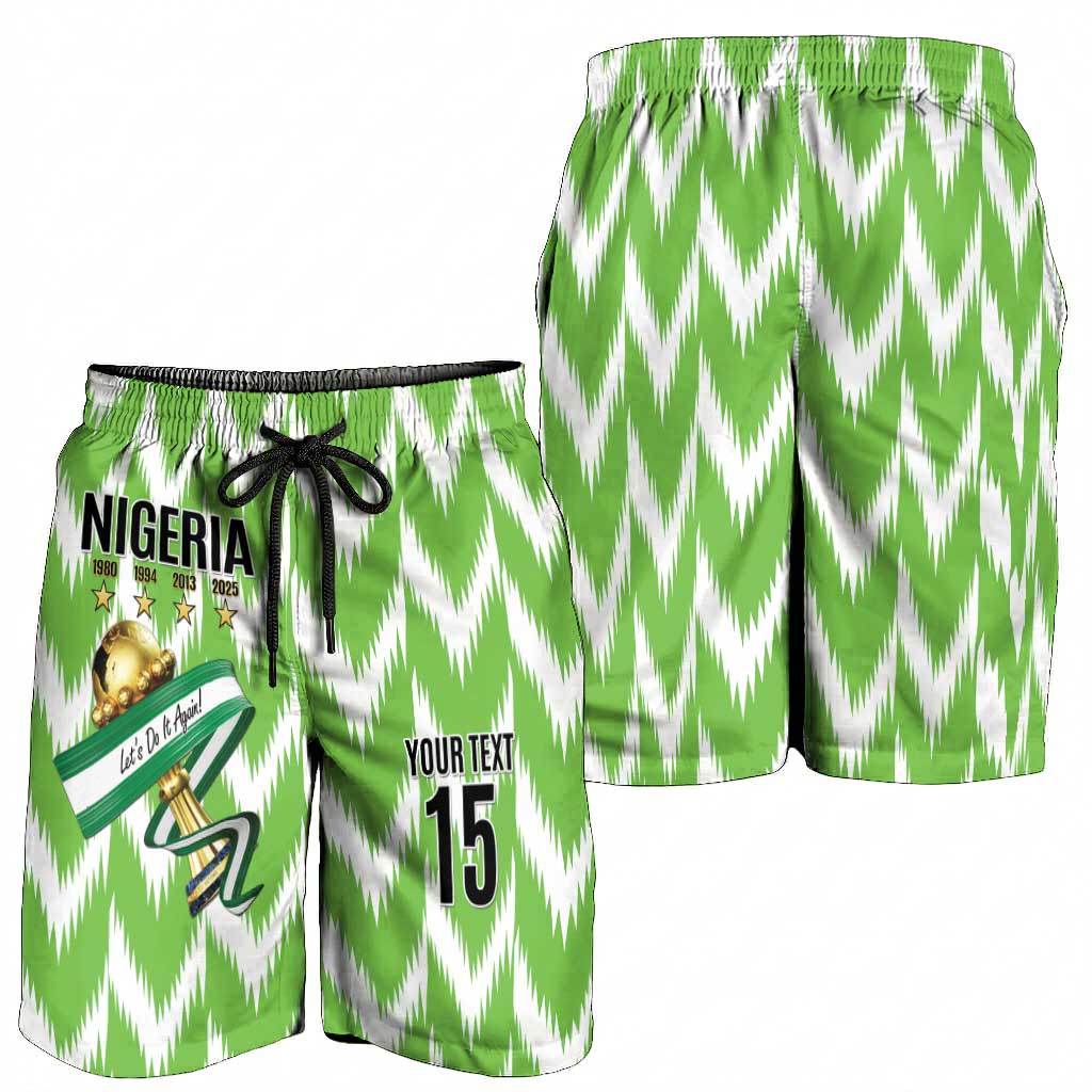 Custom Nigeria Football Shorts for Men Super Eagles - Let’s Do It Again