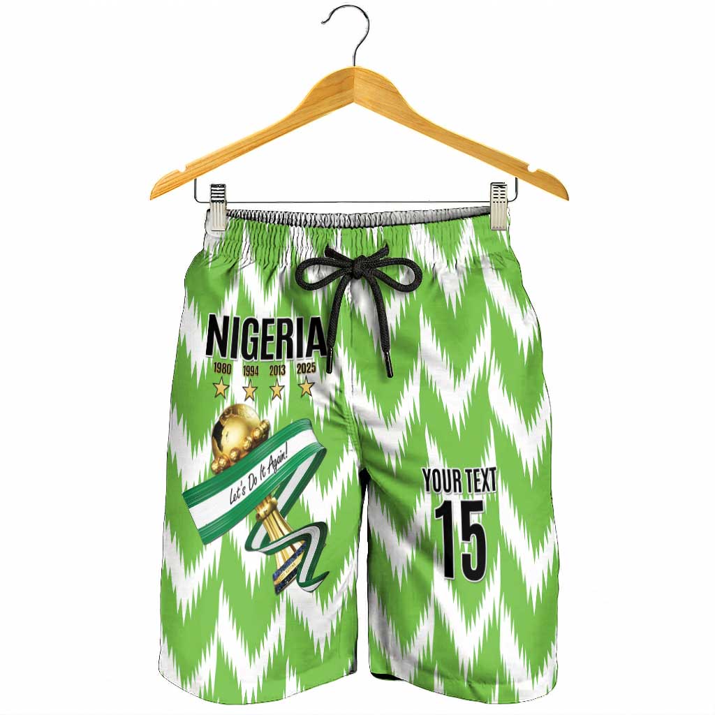Custom Nigeria Football Shorts for Men Super Eagles - Let’s Do It Again