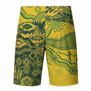 Custom South Africa vs Australia Board Shorts Springboks Wallabies Two Nations One Battle