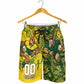 Custom South Africa vs Australia Shorts for Men Springboks Wallabies Two Nations One Battle