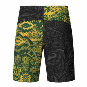 Custom South Africa vs New Zealand Board Shorts Rugby se Grootste Wedywering Two Nations One Battle