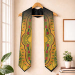 Dashiki and Polynesian Pattern Graduation Stole Afro Pacific Culture Gold Version