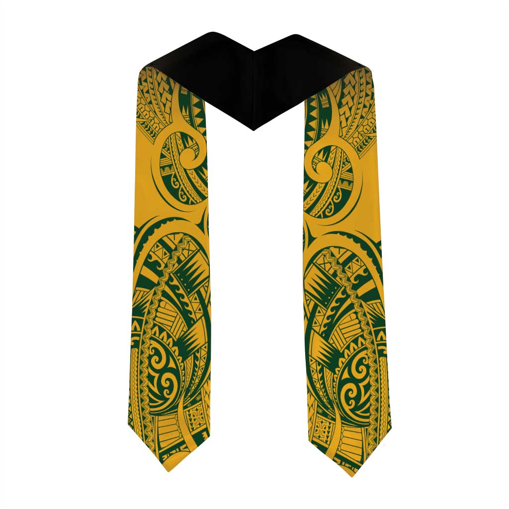 Dashiki and Polynesian Pattern Graduation Stole Afro Pacific Culture Gold Version