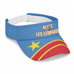 DR Congo 2026 Football Sun Visor Cap Allez Les Leopards