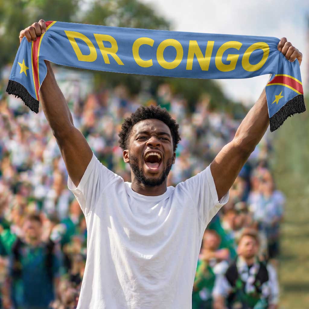 DR Congo Football 2026 Soccer Scarf Flag Style