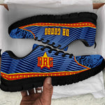 DR Congo Football Sneakers Leopard Jaguar Tribal Pattern With Flags