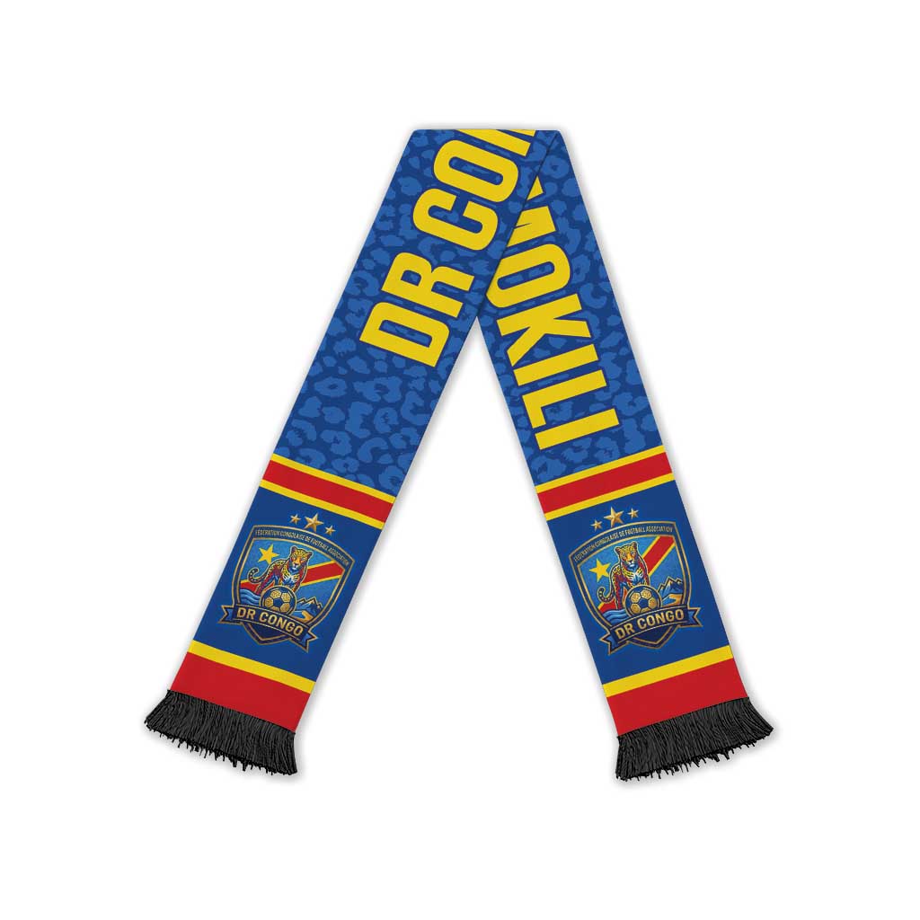 DR Congo Kopo ya Mokili Soccer Scarf Kuba Kingdom Pattern Edition