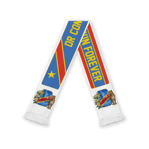 DR Congo World Football 2026 Soccer Scarf Power Never Bows