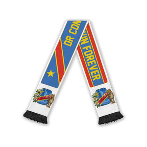DR Congo World Football 2026 Soccer Scarf Power Never Bows