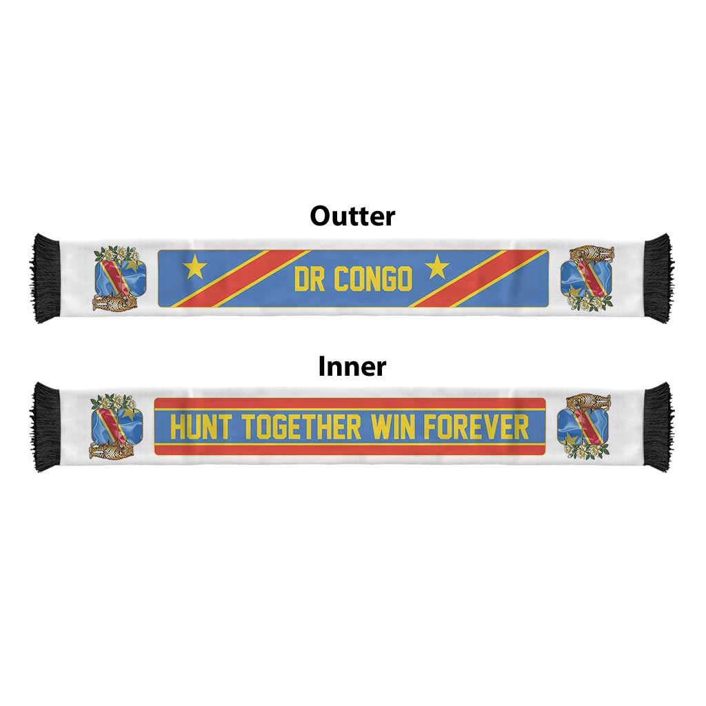 DR Congo World Football 2026 Soccer Scarf Power Never Bows