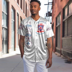 Alpha Omega Phi Custom Baseball Jersey Classic White Greek Fraternity