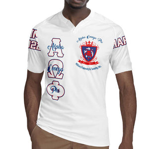 Alpha Omega Phi Custom Rugby Jersey Classic White Greek Fraternity