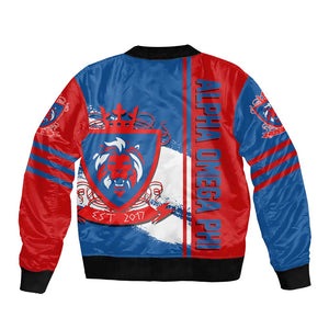 Alpha Omega Phi Bomber Jacket Stylish Greek Apparel For Members