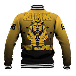 Alpha Phi Alpha Fraternity Gradient Baseball Jacket Premium Greek Letter