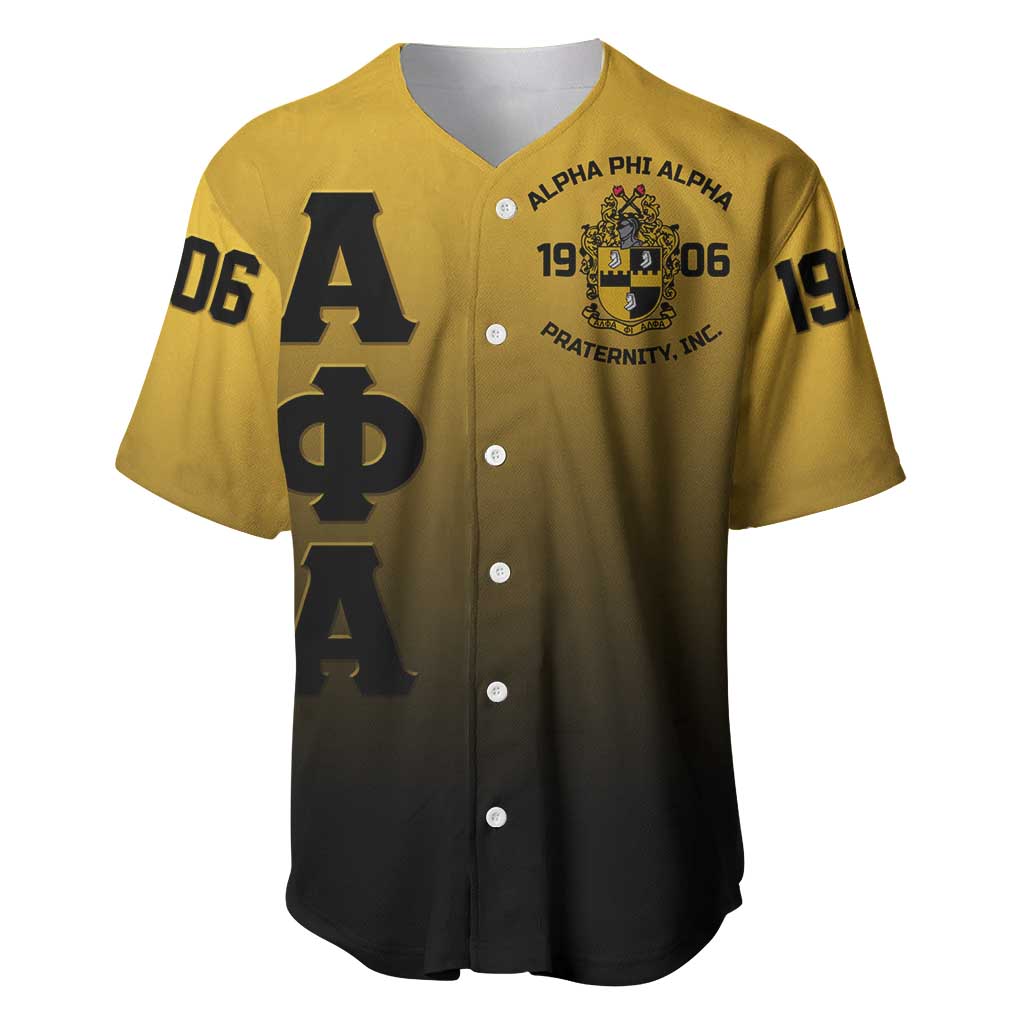 Alpha Phi Alpha Fraternity Gradient Baseball Jersey Premium Greek Letter