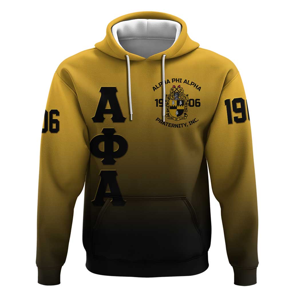 Alpha Phi Alpha Fraternity Gradient Hoodie Premium Greek Letter