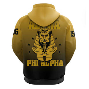 Alpha Phi Alpha Fraternity Gradient Hoodie Premium Greek Letter