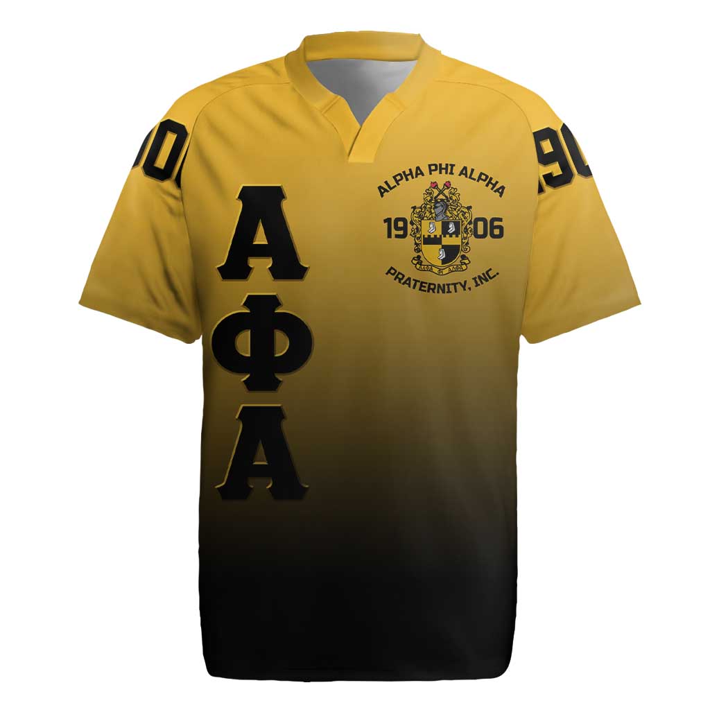 Alpha Phi Alpha Fraternity Gradient Rugby Jersey Premium Greek Letter