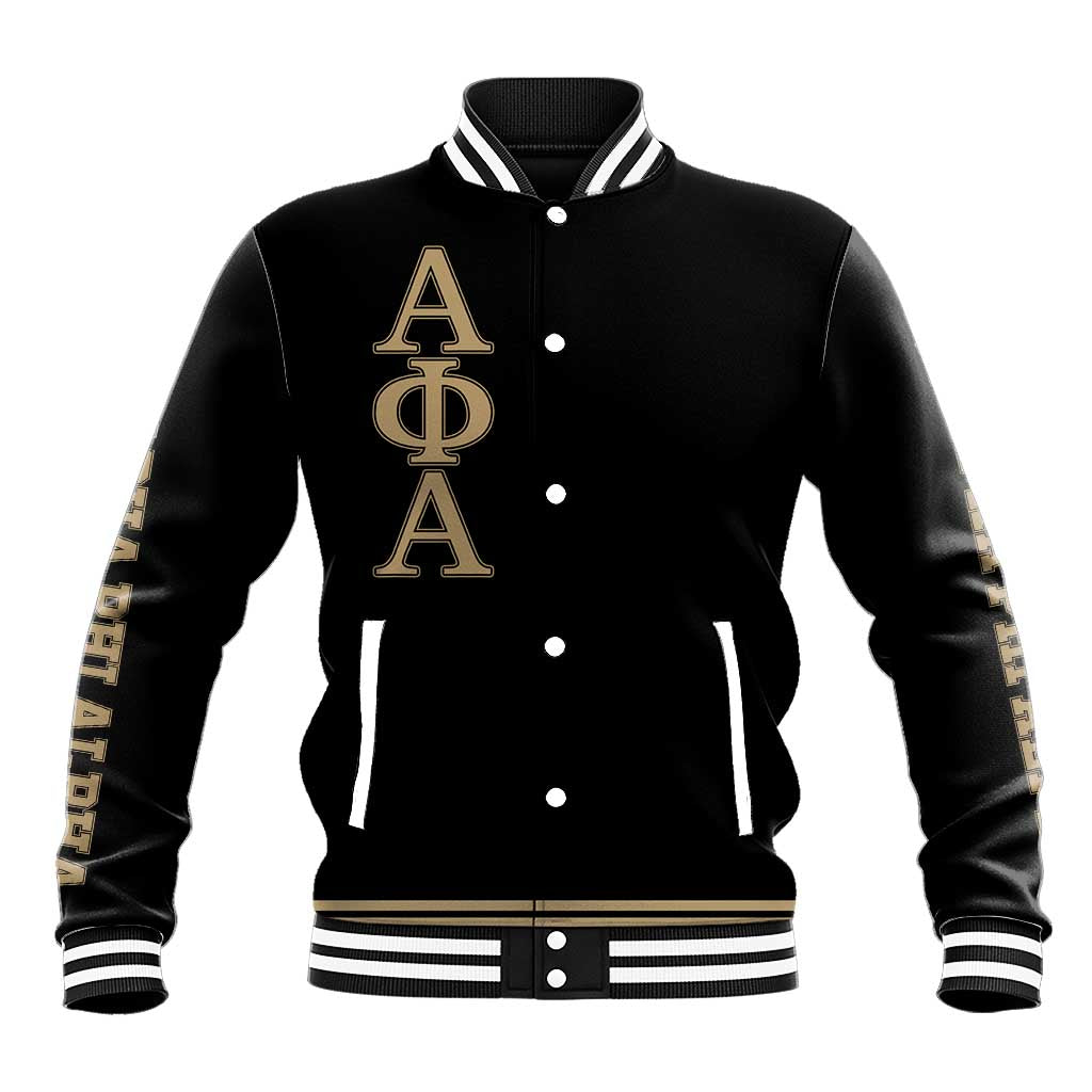 Alpha Phi Alpha Sphinx Baseball Jacket Manly Deeds, Fraternity Pride