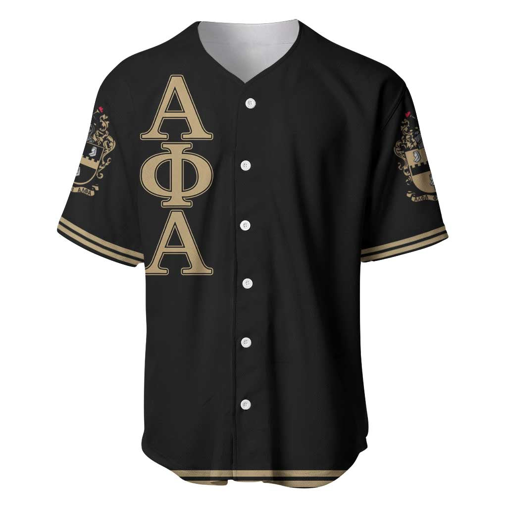 Alpha Phi Alpha Sphinx Baseball Jersey Manly Deeds, Fraternity Pride