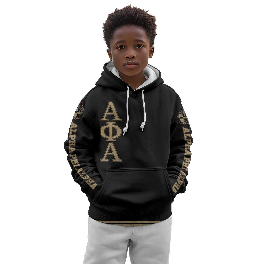 Alpha Phi Alpha Sphinx Kid Hoodie Manly Deeds, Fraternity Pride