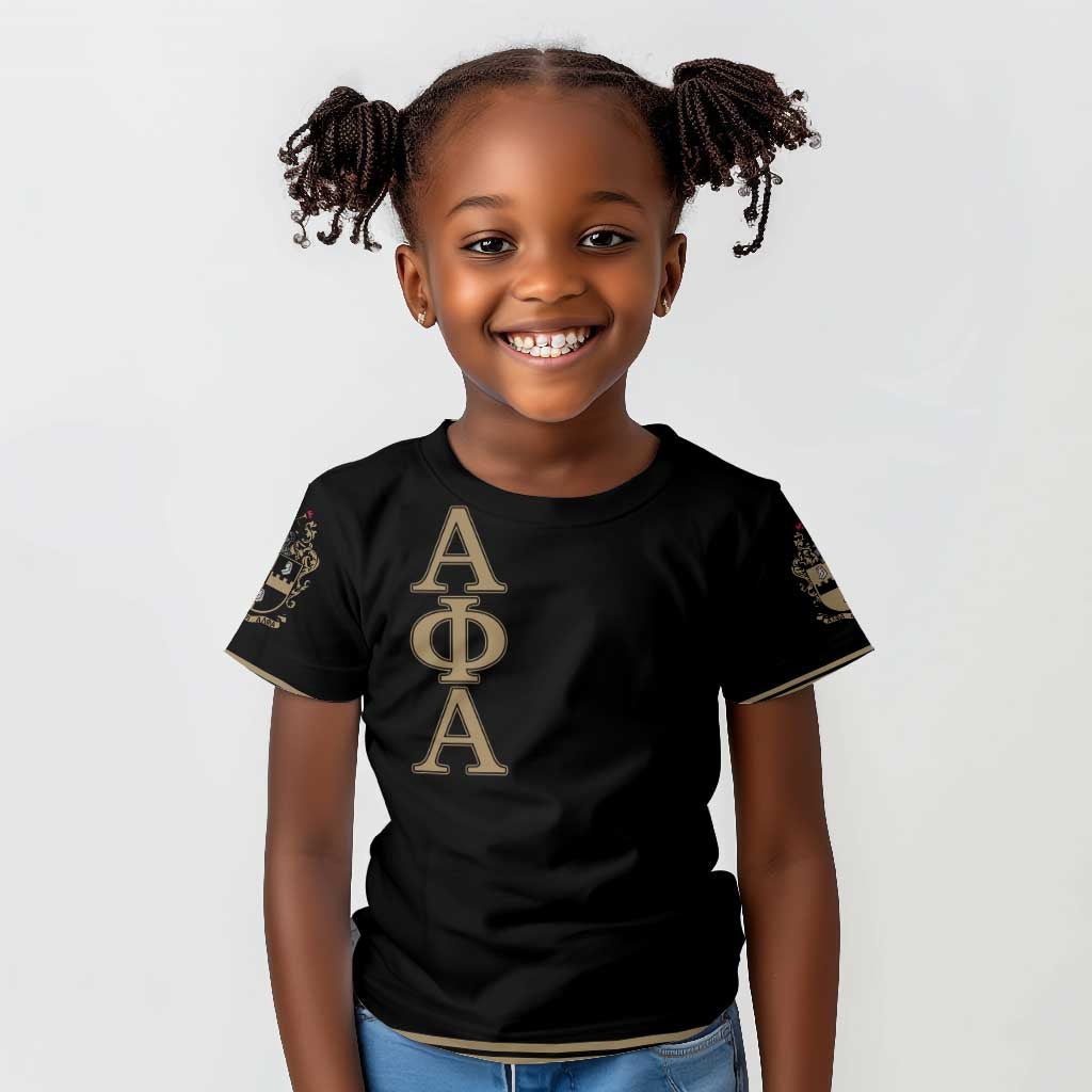 Alpha Phi Alpha Sphinx Kid T shirt Manly Deeds, Fraternity Pride