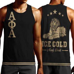 Alpha Phi Alpha Sphinx Men Tank Top Manly Deeds, Fraternity Pride