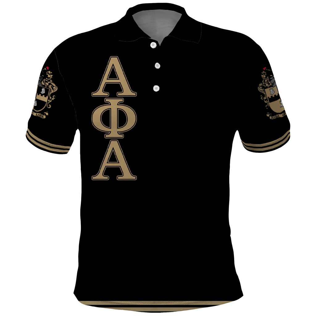 Alpha Phi Alpha Sphinx Polo Shirt Manly Deeds, Fraternity Pride