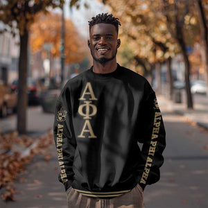 Alpha Phi Alpha Sphinx Sweatshirt Manly Deeds, Fraternity Pride