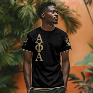 Alpha Phi Alpha Sphinx T shirt Manly Deeds, Fraternity Pride