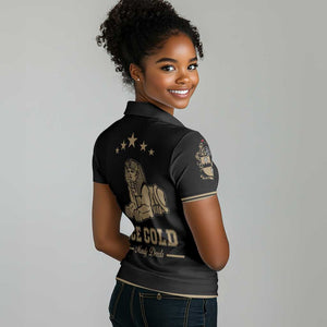 Alpha Phi Alpha Sphinx Women Polo Shirt Manly Deeds, Fraternity Pride