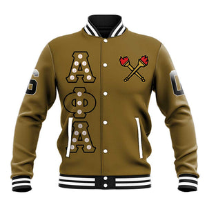 Tylish Alpha Phi Alpha Crystal Baseball Jacket Classic Fraternity